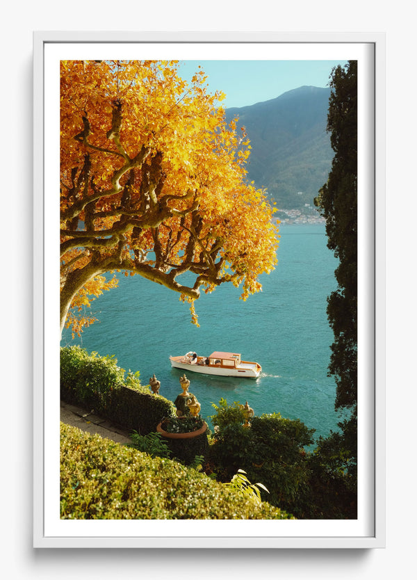 Autumn Cruise in a White frame