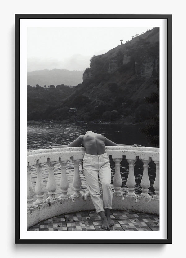 Over Backwards in a Black frame