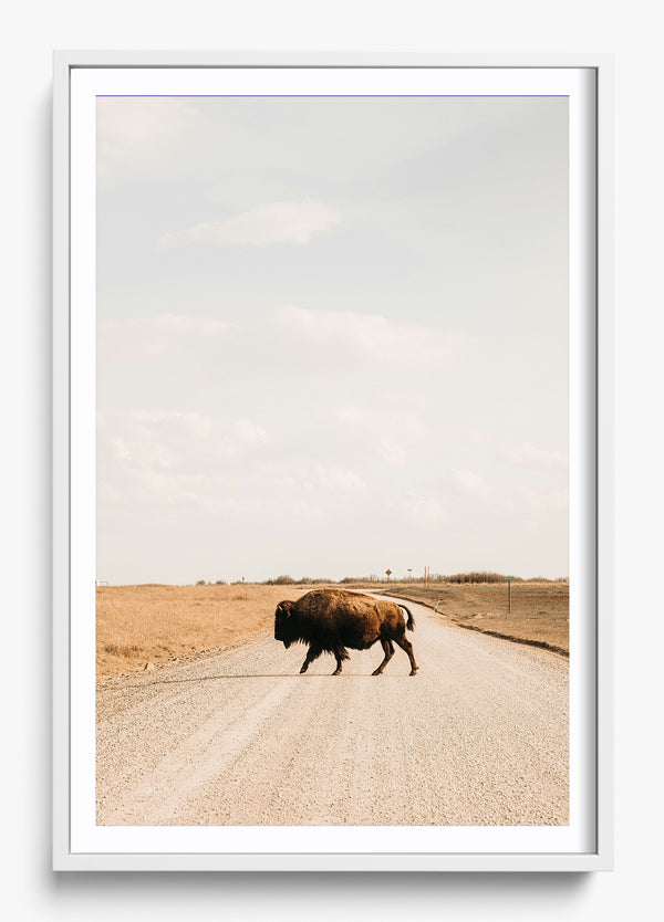 Heritage Crossing in a White frame