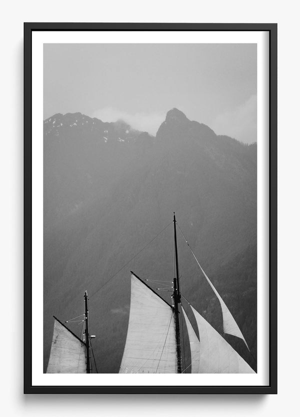 Guiding Winds in a Black frame