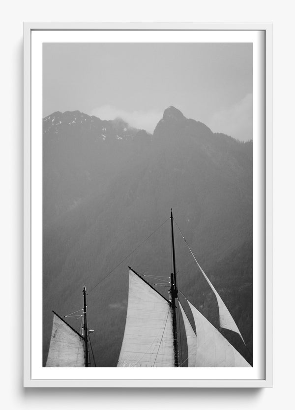 Guiding Winds in a White frame