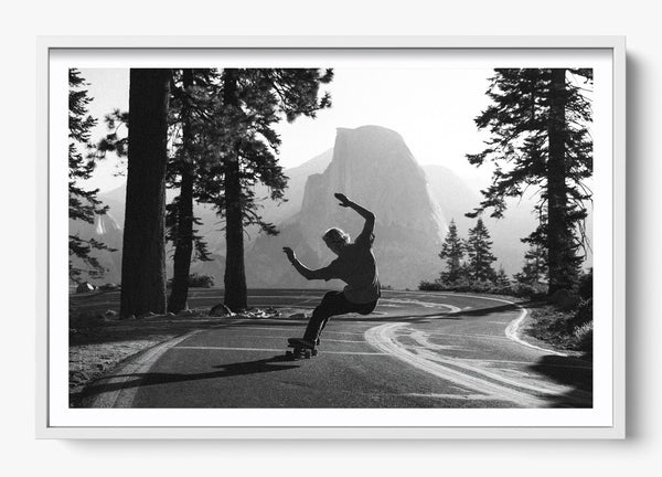 Skate By Yosemite in a White frame