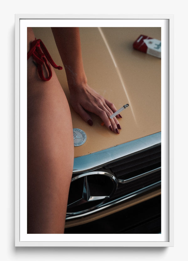Slow Burn in a White frame