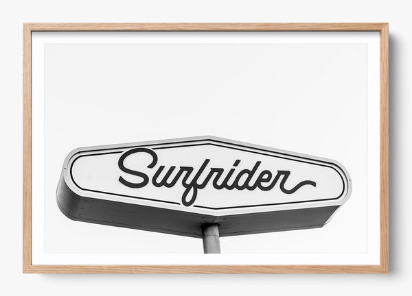 Surfrider in a Hickory frame