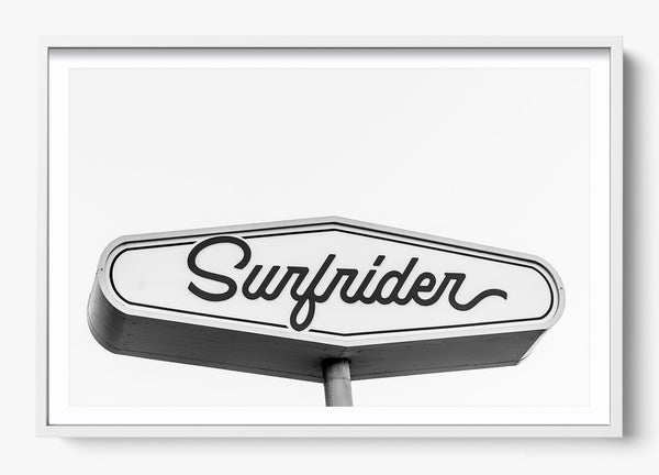 Surfrider in a White frame
