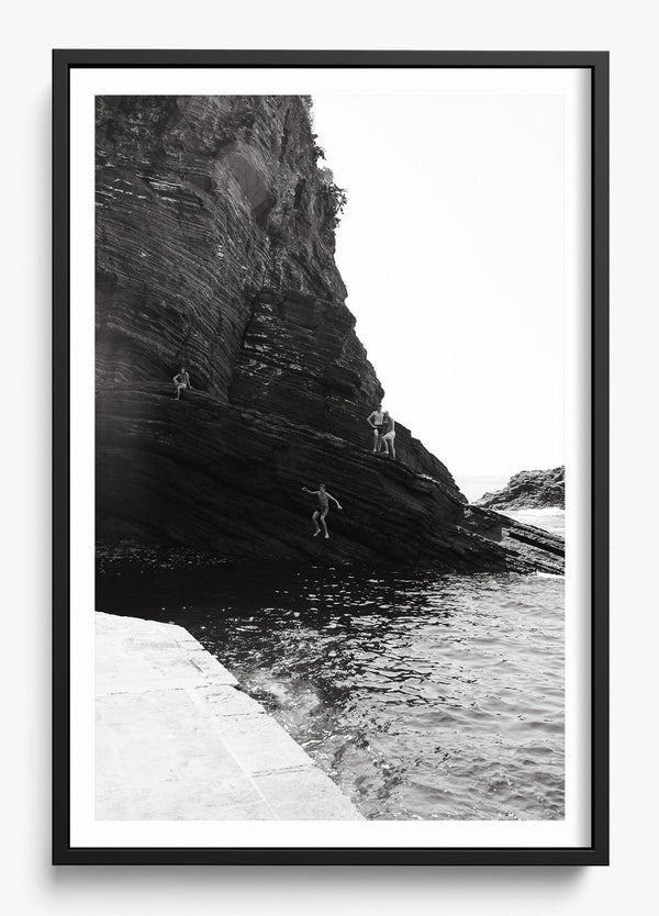 The Dive in a Black frame