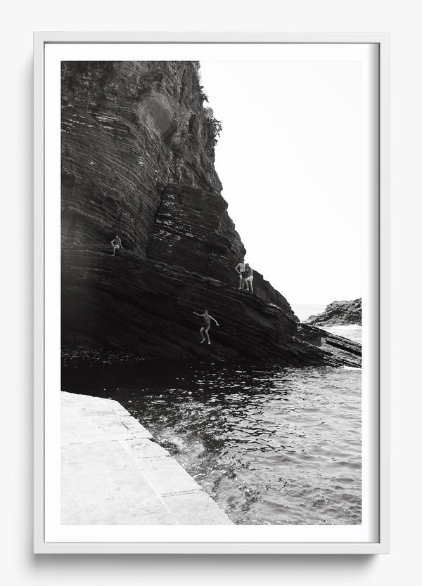 The Dive in a White frame
