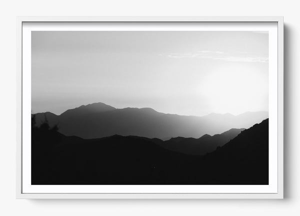 Valley View in a White frame