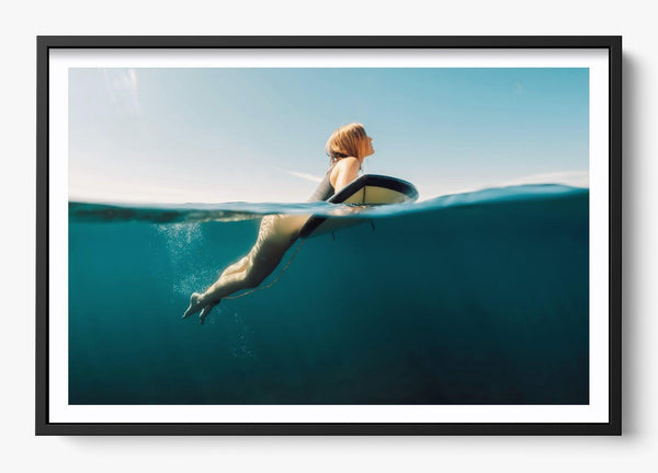 Wait Up in a Black frame