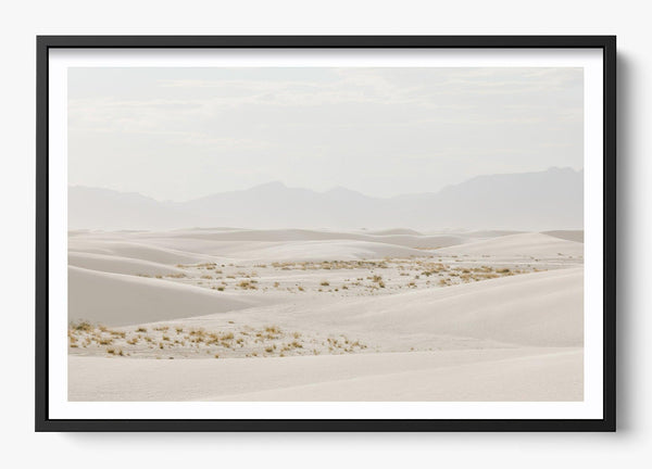 White Sand Way in a Black frame