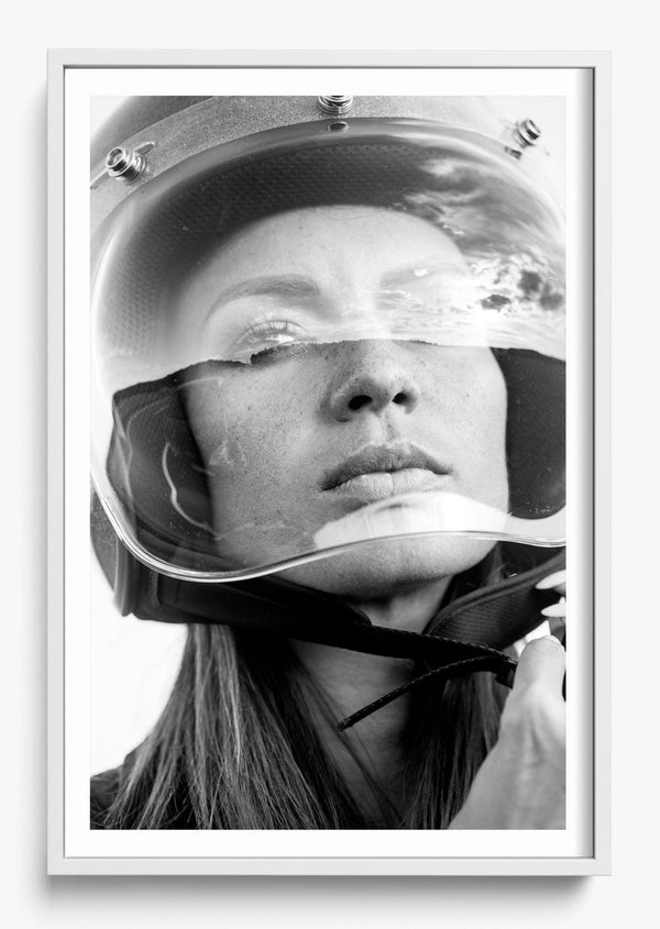 She Can. She Must. in a White frame