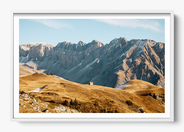 Alpine Meadows in a White frame