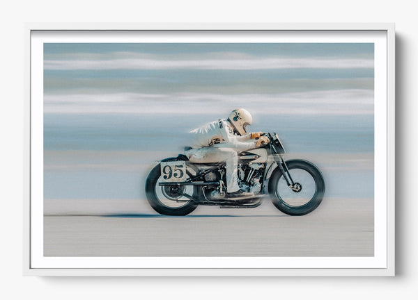Chasing The Horizon in a White frame