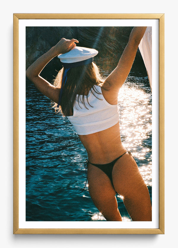 Ahoy in a Gold frame