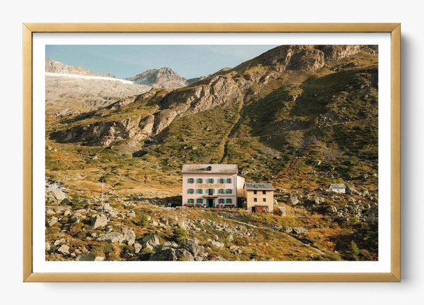 Alpine Solitude in a Gold frame