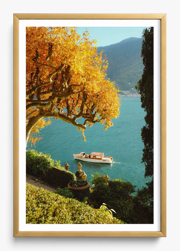 Autumn Cruise in a Gold frame