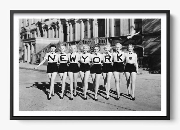 Back In NYC in a Black frame