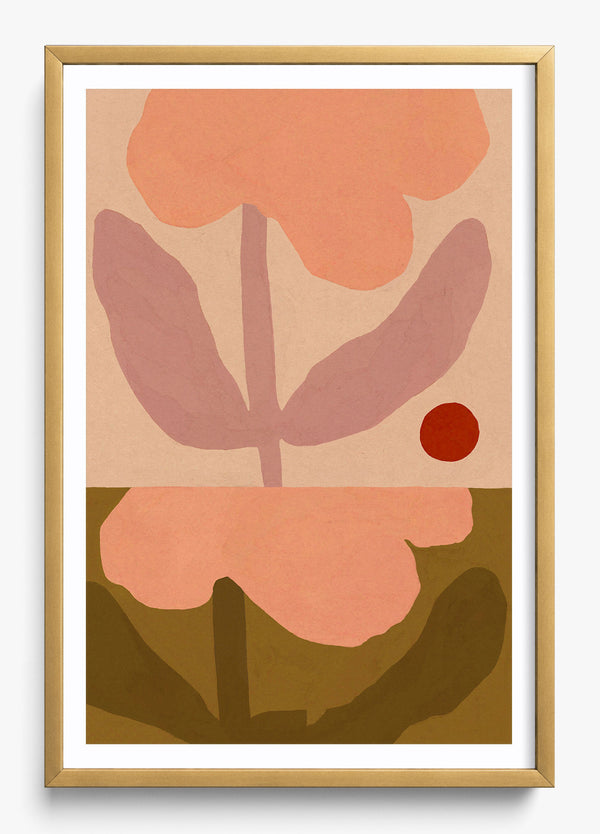 Between Blooms in a Gold frame