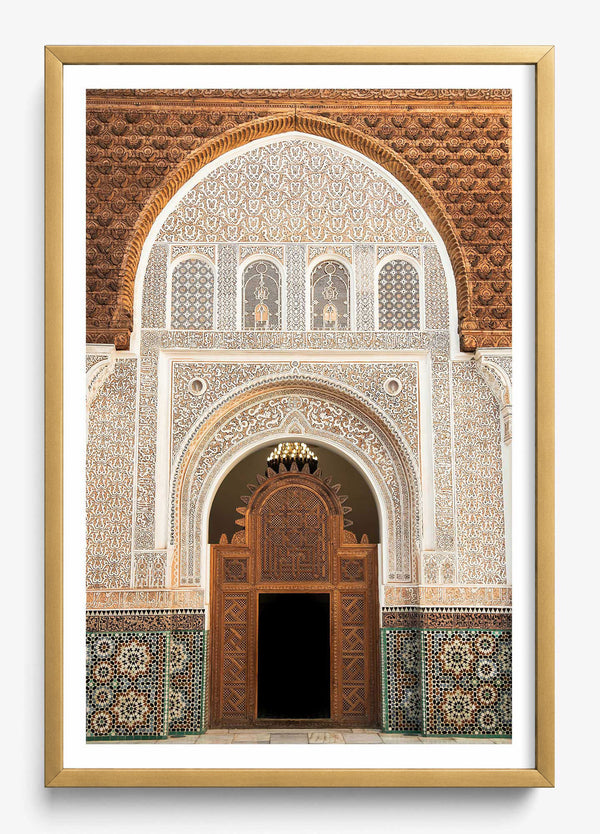 Beyond the Archway in a Gold frame