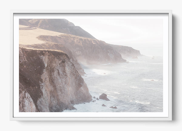 Big Sur Coastline in a White frame