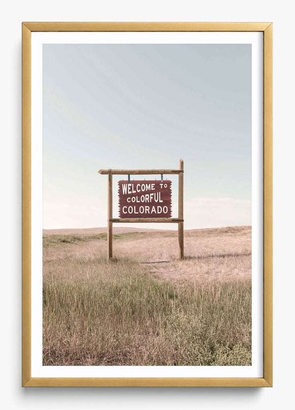 Colorful Colorado in a Gold frame