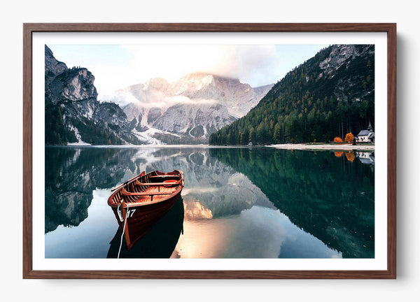 Come Away in a Heritage Walnut frame