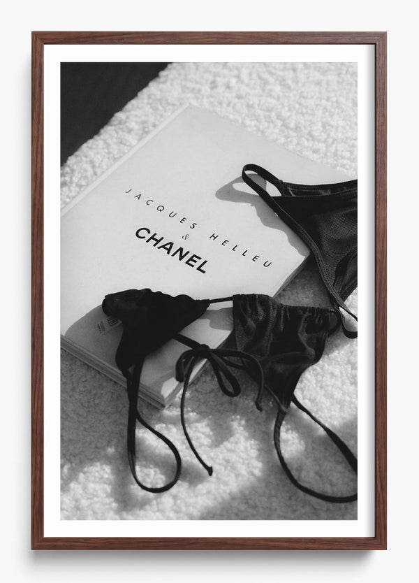 Come Here Chanel in a Heritage Walnut frame