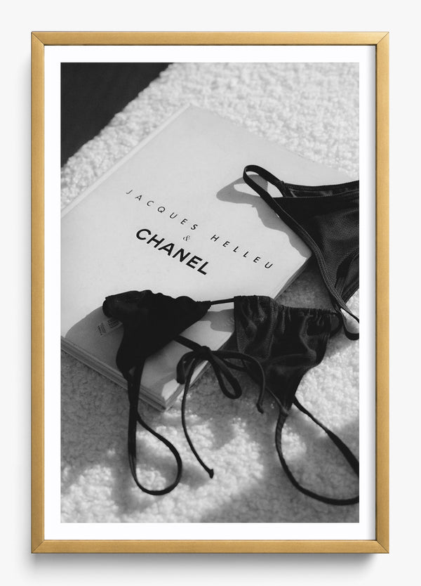 Come Here Chanel in a Gold frame