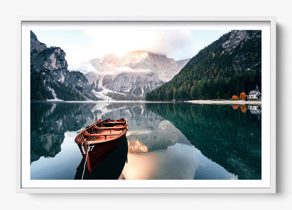 Come Away in a White frame