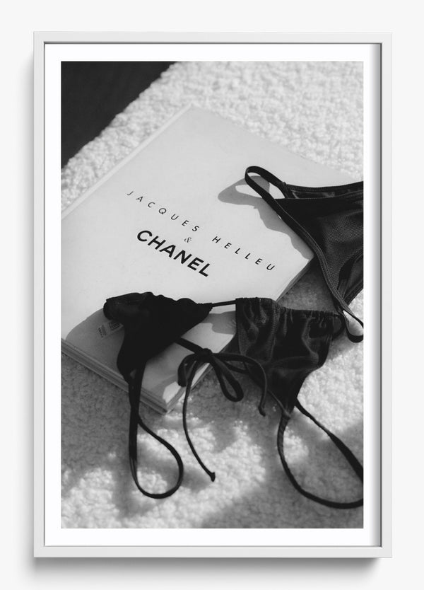 Come Here Chanel in a White frame