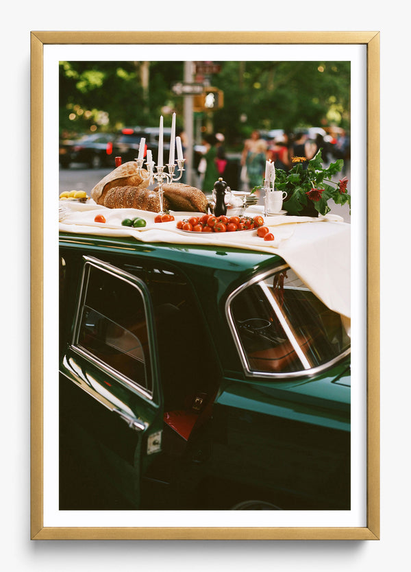 Curbside Harvest in a Gold frame