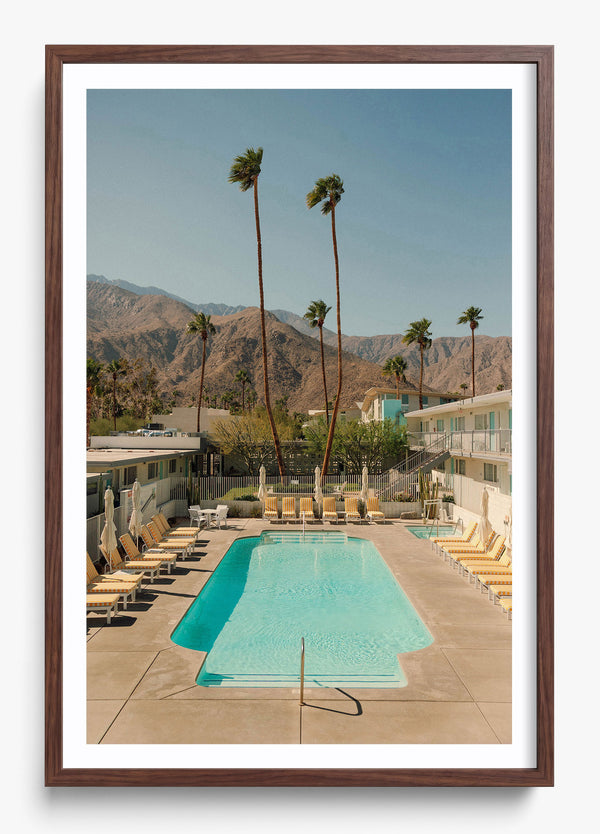 Desert Pool in a Heritage Walnut frame