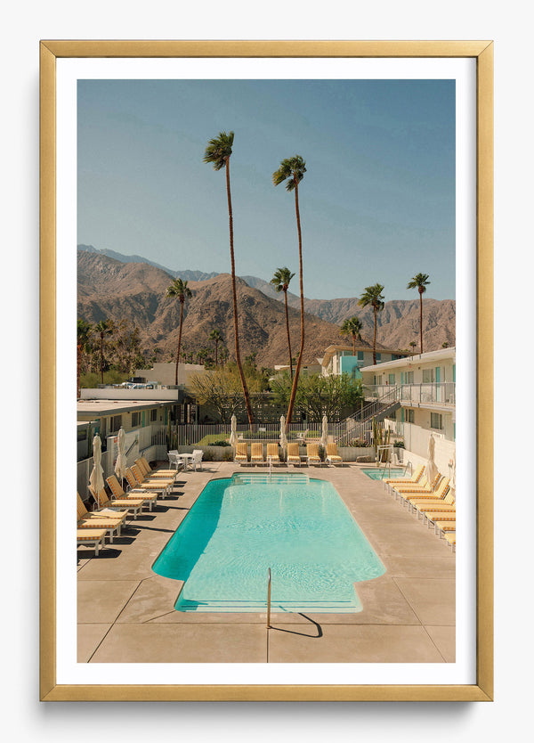 Desert Pool in a Gold frame