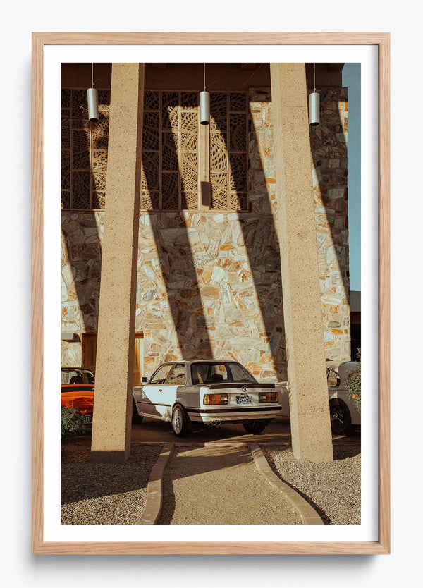 Desert Shadows in a Hickory frame