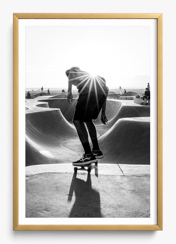Drop In in a Gold frame