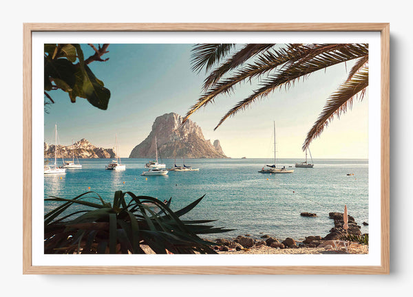 Es Vedra in a Hickory frame