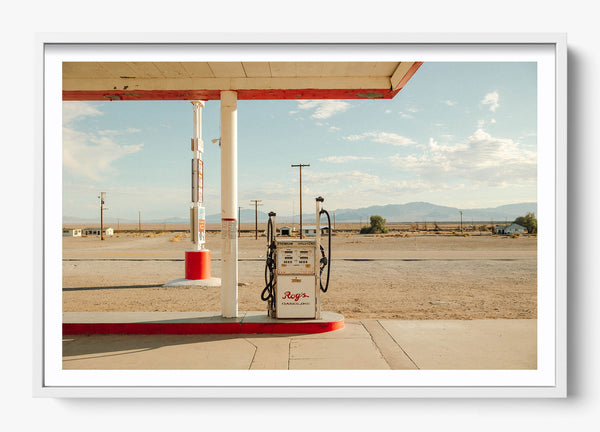 Last Stop in a White frame
