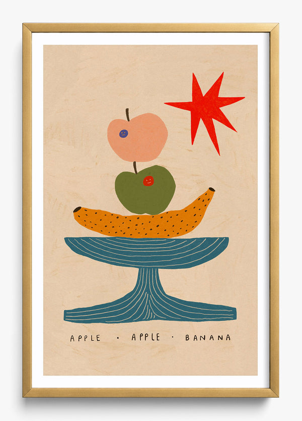 Fruit Stand in a Gold frame
