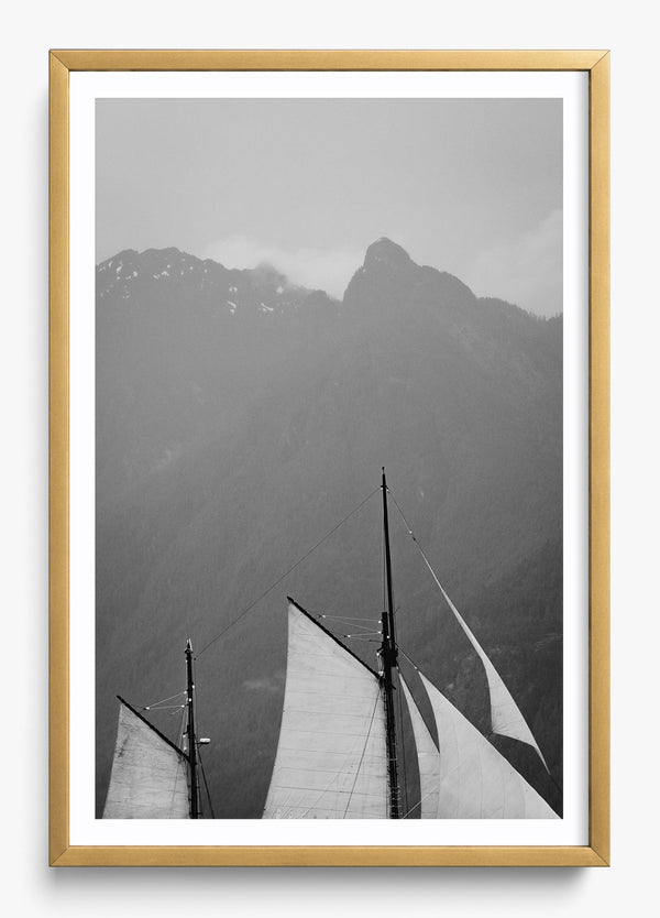 Guiding Winds in a Gold frame