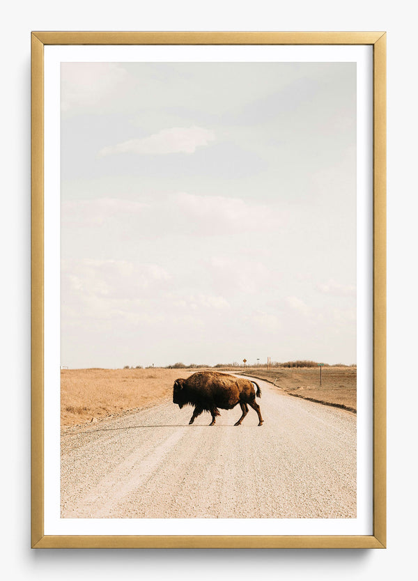Heritage Crossing in a Gold frame
