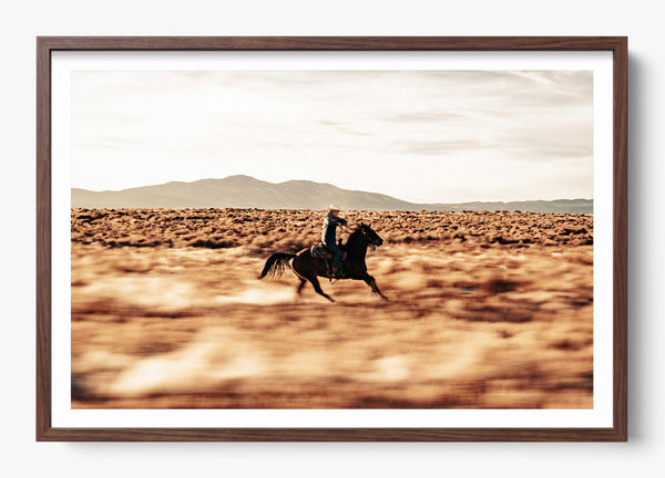 Hurry Home in a Heritage Walnut frame