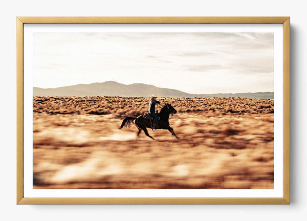 Hurry Home in a Gold frame