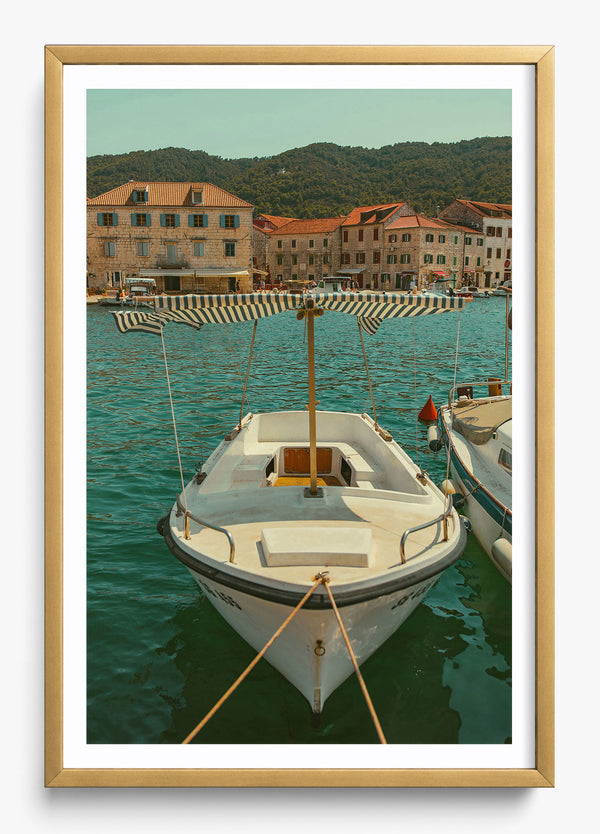 Hvar Croatia in a Gold frame