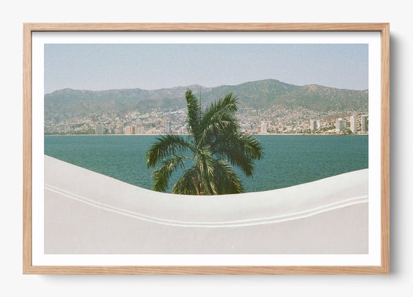 I Love Acapulco in a Hickory frame
