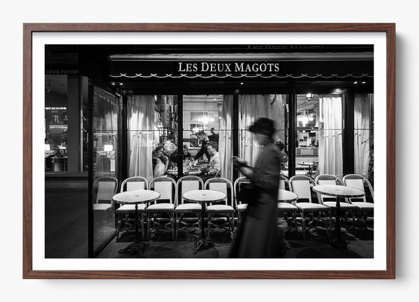 Iconic Paris in a Heritage Walnut frame
