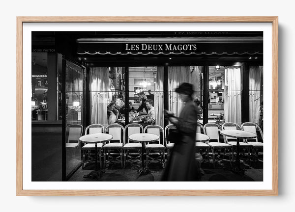 Iconic Paris in a Hickory frame