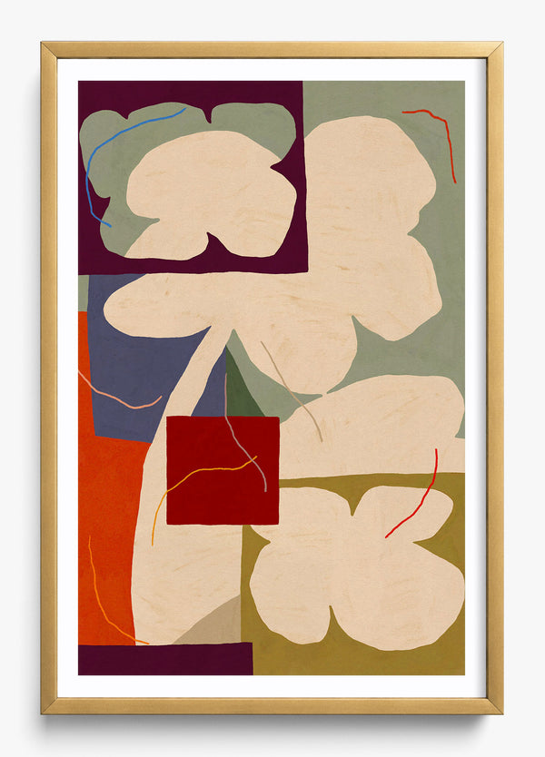 In Full Bloom in a Gold frame