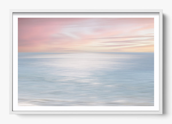 The Malibu Sun in a White frame