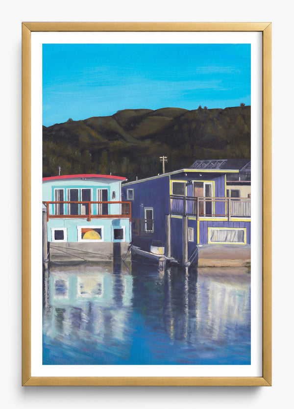 Morning Reflections in a Gold frame