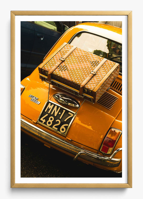 Off To Italy in a Gold frame